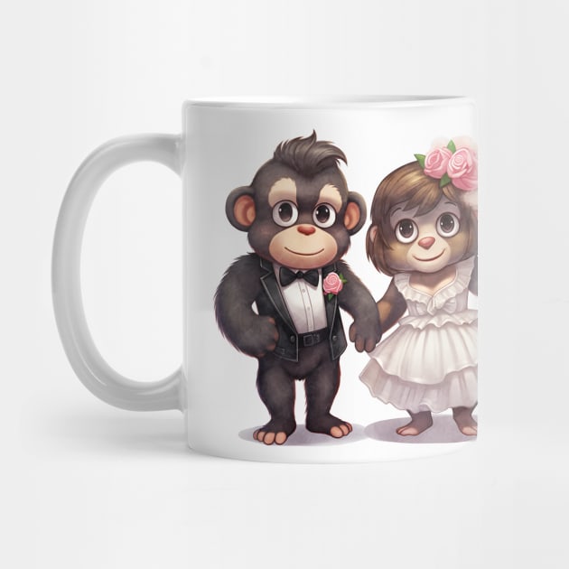 Gorilla Couple Gets Married by Chromatic Fusion Studio